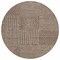 Homeroots 8' Brown And Ivory Round Geometric Washable Indoor Outdoor Area Rug 600728 - alternate 6