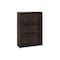 Homeroots 36" Espresso Wood Adjustable Three Tier Bookcase 355729 - alternate 4