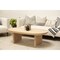 Homeroots 54" Natural Solid Wood Oval Solid Coffee Table 555316 - alternate 5