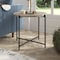 Homeroots 22" Black And Gray Wood And Steel Round End Table 544233 - alternate 5