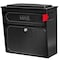 Mail Boss Townhouse Locking Wall-Mount Mailbox, Black, 14/16-Gauge Steel 805944 - alternate 1