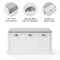 Crosley Ellison Entryway Storage Bench CF6041-WH - alternate 5