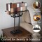 Lavish Home Stained Glass Tiffany Table Lamp, Bronze, 16.25 inx6.75 inx24 in 72-TIFF-12 - alternate 2