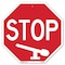 Signmission Stop, 6 Inch X 6 Inch, Plastic Sign OC-P-6-235 - alternate 1