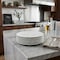 Homeroots White Six Piece Round Pebbled Porcelain Service For Six Salad Plate Set 483508 - alternate 2