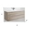 Homeroots 48" Natural Wood Freestanding Bathroom Vanity With White Sink And Two Drawers 627505 - alternate 3