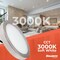 Bulbrite 5" Round 10.3-W 3000K LED Flush Mount Light, 850 Lumens, Nickel Finish 773602 - alternate 3