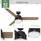 Hunter Aker 52 in. Matte Black LED Indoor and Outdoor Ceiling Fan 50386 - alternate 6