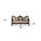 Homeroots 39" Beige Floral Sofa And Toss Pillows With Dark Brown Legs 348217 - alternate 4