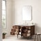 James Martin Vanities Amberly 48'' S Vanity, Mid-Century Walnut w/ Jasmine Pearl Top w/FreePower Wireless Charger 670-V48-WLT-FEJP - alternate 8