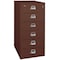 Fireking 6 Drawer, 1 Hr Fire, Vertical, 25" wide for Card Check & Notes Brown 6-2552-CBR - alternate 1