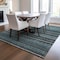 Homeroots 3' X 5' Teal Blue Sky Blue And Gray Striped Washable Indoor Outdoor Area Rug 577811 - alternate 7
