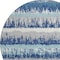 Homeroots 8' Blue Gray And Ivory Round Striped Washable Indoor Outdoor Area Rug 598330 - alternate 3