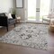 Homeroots 9' X 12' Ivory and Dark Brown Oriental Washable Non Skid Indoor Outdoor Area Rug 563770 - alternate 6