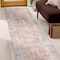 World Rug Gallery Vintage Distressed Machine Washable Runner Rug 2 ft 6 in x 7 ft Red 6034 RED2X7 - alternate 1