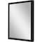 Homeroots 50" Black Solid Wood Framed Accent Mirror 632865 - alternate 4