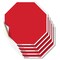 Signmission Blank Sign Red Background, 4 inch X 4 inch, Vinyl Decal, 5PK OC-D-5PACK-4-28 - alternate 1