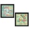 Homeroots Set Of Two Good Things Black Framed Print Wall Art, 2PK 405724 - alternate 1