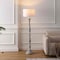 Jonathan Y Trisha 61.5 in. French Country Classic Distressed Resin Spindle Candlestick LED Floor Lamp, White Was JYL3060B - alternate 9
