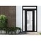 Vdomdoors Front Exterior Prehung FiberGlass Door Frosted Glass / Manux 8102 Matte Black / 2 Sidelight and Tra MANUX8102EXD-BLK-W14+36+14 x H80+14-LH - alternate 3