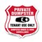 Signmission Private Dumpster Shield Sign Tenant Use, 18 inch X 18 inch, Plastic Sign, 2PK SHI-P-2PACK-18-438 - alternate 1