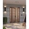 Doornmore G105, 65.25" x 98" ( 36" Door + 2x12" Side) Left Hand, Mahogany SDL 5 Lite Exterior Door G105-SW-3696-G105-SL_1-2_LI - alternate 1