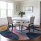 Homeroots 8' Green Pink And Teal Blue Round Abstract Washable Indoor Outdoor Area Rug 604458 - alternate 4