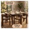 Leisuremod Velo Series Modern Dining Chair in Dark Natural Wood with Taupe Seat VCA-51DTP - alternate 7