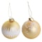 Martha Stewart Holiday Ball Ornament 4 Piece Set in Gold 97139.04 - alternate 5