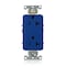 Leviton Receptacle Outlet, 20A, Blue, 125V 16352-BU - alternate 1