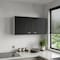 Homeroots 39" Black Laminate Accent Cabinet With Multiple Shelves 477675 - alternate 3