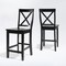 Crosley X-Back 2-Piece Counter Height Bar Stool Set CF500424-BK - alternate 5