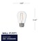 Bulbrite 11-Watt Equivalent S14 Clear Dimmable Edison LED Light Bulb Warm White, 4PK 861411 - alternate 3
