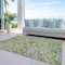 Homeroots 10' X 14' Fern Green And Artichoke Green Paisley Washable Indoor Outdoor Area Rug 588611 - alternate 3