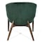Homeroots 28" Green And Brown Velvet Arm Chair 576849 - alternate 6