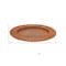 Homeroots 13" Brown Solid Wood Scalloped Rim Handmade Round Charger Plate 633183 - alternate 8