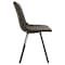 Leisuremod Markley Modern Leather Dining Chair with Metal Legs, Grey, 2PK MC18GR2 - alternate 4