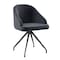 Martha Stewart Sora Upholstered Stationary Office Chair in Gray/Oil Rubbed Bronze CH-222119-GY-BK-MS - alternate 1