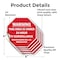 Signmission Warning This Area Is Under 24 Hour, 4 inch X 4 inch, Vinyl Decal, 5PK OC-D-5PACK-4-2 - alternate 3