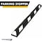 Traffic Kontrol Parking Wheel Stop, 6ft Long, Black With White Stripes, Recycled Rubber, Lag Bolt Hardware TK-PS-6-BKWH-B-KIT - alternate 4
