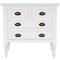 Homeroots 32" White Solid Wood Four Drawer Gentlemans Chest 389777 - alternate 1