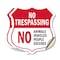 Signmission No Trespassing Shield Sign No Animals Ve, 18 inch X 18 inch, Vinyl Decal, 2PK SHI-D-2PACK-18-413 - alternate 1