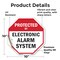 Signmission Protected By Electronic Alarm Syste, 10 Inch X 10 Inch, Vinyl Decal OC-D-10-183 - alternate 3