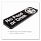 Excello Global Products No Food or Drink Wall Sign, 9in x 3in, Black Face, White Graphics, 3PK EGP-HD-0267-S - alternate 3
