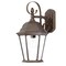 Homeroots XL Dark Brown Swing Arm Hanging Lantern Wall Light 398604 - alternate 1