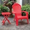 Adams RealComfort Cherry Red Resin Adirondack Chair 254141 - alternate 1