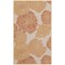 Homeroots 3' X 5' Coral And Beige Floral Indoor Outdoor Area Rug 554907 - alternate 4