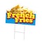 Signmission French Fries Die Cut Yard Sign & Stake outdoor plastic coroplast window, C-DC-1216-DS-French Fries19 C-DC-1216-DS-French Fries19 - alternate 1