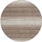 Homeroots 8' Brown And Beige Round Abstract Washable Indoor Outdoor Area Rug 599936 - alternate 6