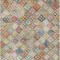 Homeroots 5' X 8' Terra Cotta Beige And Teal Blue Geometric Washable Indoor Outdoor Area Rug 603282 - alternate 7